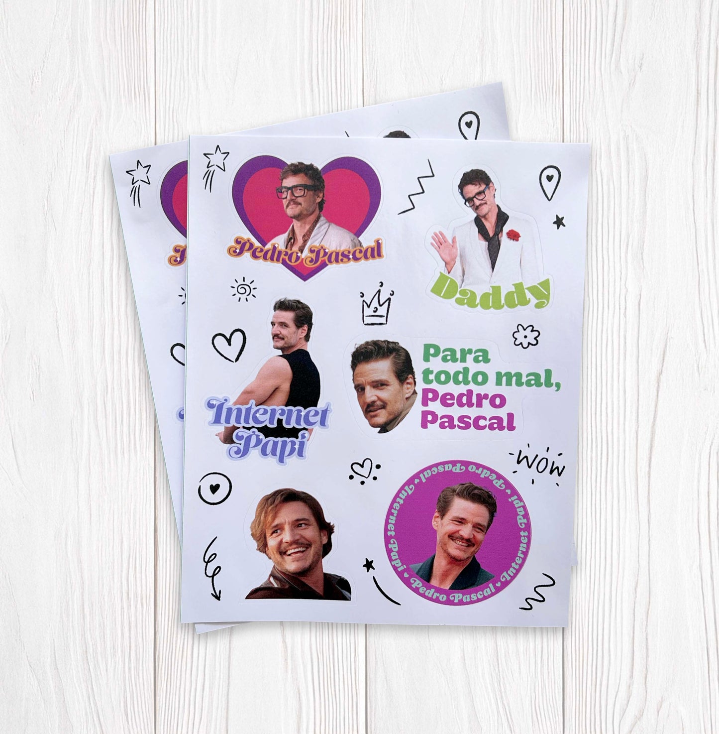 Sticker Sheet Pedro Pascal